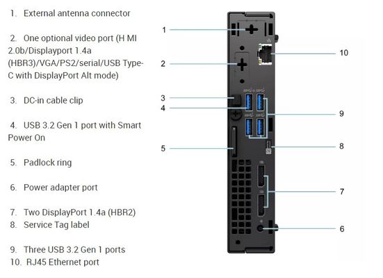 Dell OptiPlex 5000 Micro Form Factor Desktop PC Μίνι Υπολογιστής 5000mff i5-12500T 8GB