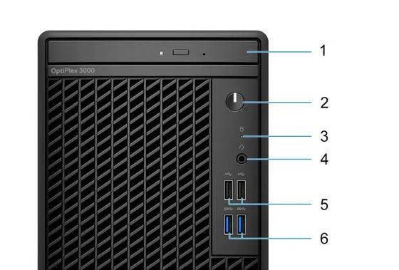 Intel Core i7-12700 Επεξεργαστής OptiPlex 3000MT Tower Desktop PC Ενσωματωμένη κάρτα