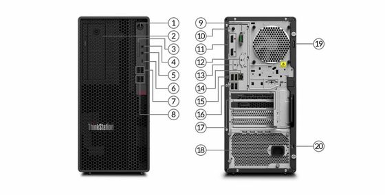 Lenovo P350 Tower Workstation με Intel Core i5-11500 16GB μνήμης και σκληρό δίσκο 1TB