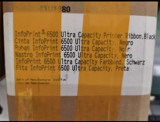 Printronix 41U1680-PTX Δύο σπείρες κορδέλα 6-pack μαύρο ASIN B016GNX96G έτοιμο για αποστολή
