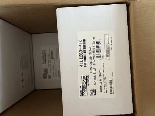Printronix 41U1680-PTX Δύο σπείρες κορδέλα 6-pack μαύρο ASIN B016GNX96G έτοιμο για αποστολή