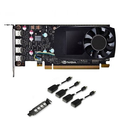 PCI Express 3.0 16X NVIDIA QUADRO P1000 Μίνι εξόδους θύρας οθόνης για επαγγελματίες