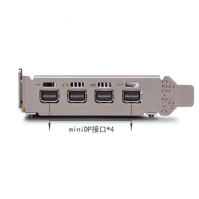 PCI Express 3.0 16X NVIDIA QUADRO P1000 Μίνι εξόδους θύρας οθόνης για επαγγελματίες