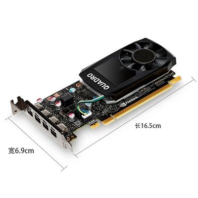 PCI Express 3.0 16X NVIDIA QUADRO P1000 Μίνι εξόδους θύρας οθόνης για επαγγελματίες