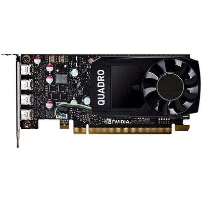 PCI Express 3.0 16X NVIDIA QUADRO P1000 Μίνι εξόδους θύρας οθόνης για επαγγελματίες